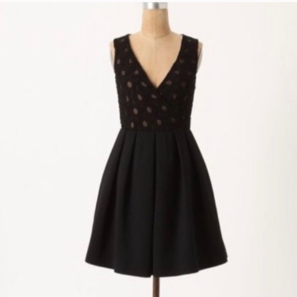 Anthropologie Miramar black dress size 4